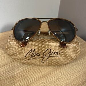 Maui Jim Honomanu tortoise sunglasses with case